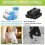 AOSULI Bin Liners 4550L White Bin Bags with Tie Handle Drawstring Rubbish B 4