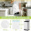 AOSULI Bin Liners 4550L White Bin Bags with Tie Handle Drawstring Rubbish B 2