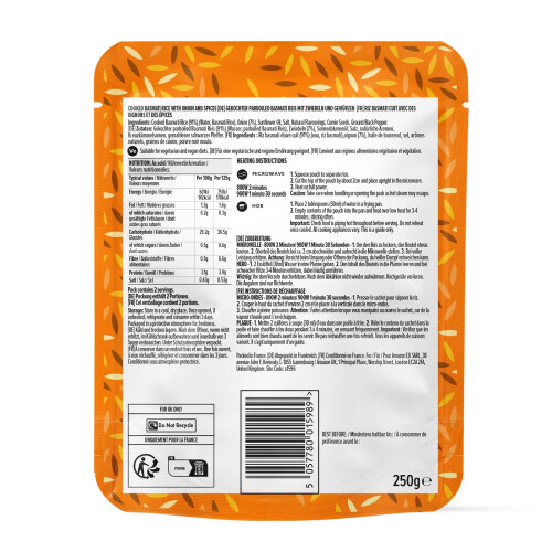 by Amazon Pilau Rice Pouch 250g 1