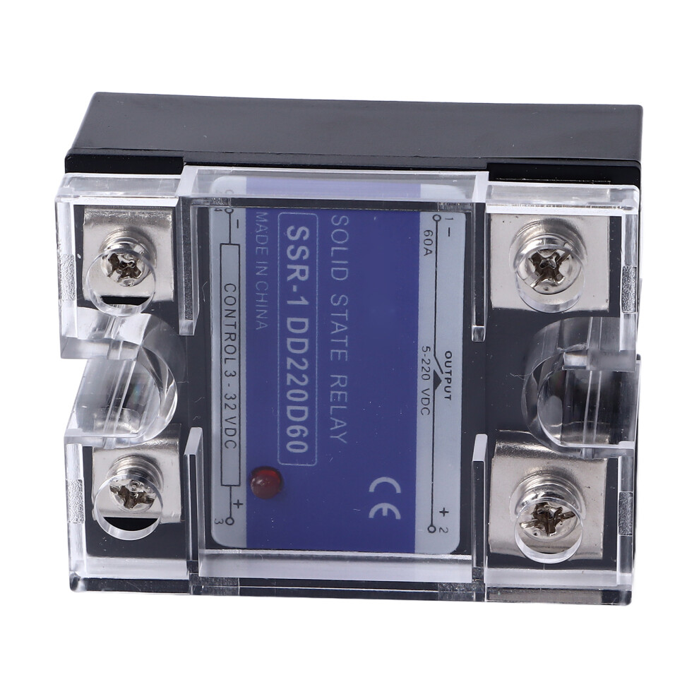 Dc To Dc Ssr Relay 60A: 3Â32Vdc Input 5Â220Vdc Load Solid State Silent 9301368799393