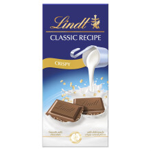 Lindt Classic Recipe Crispy 100g Pack of 8
