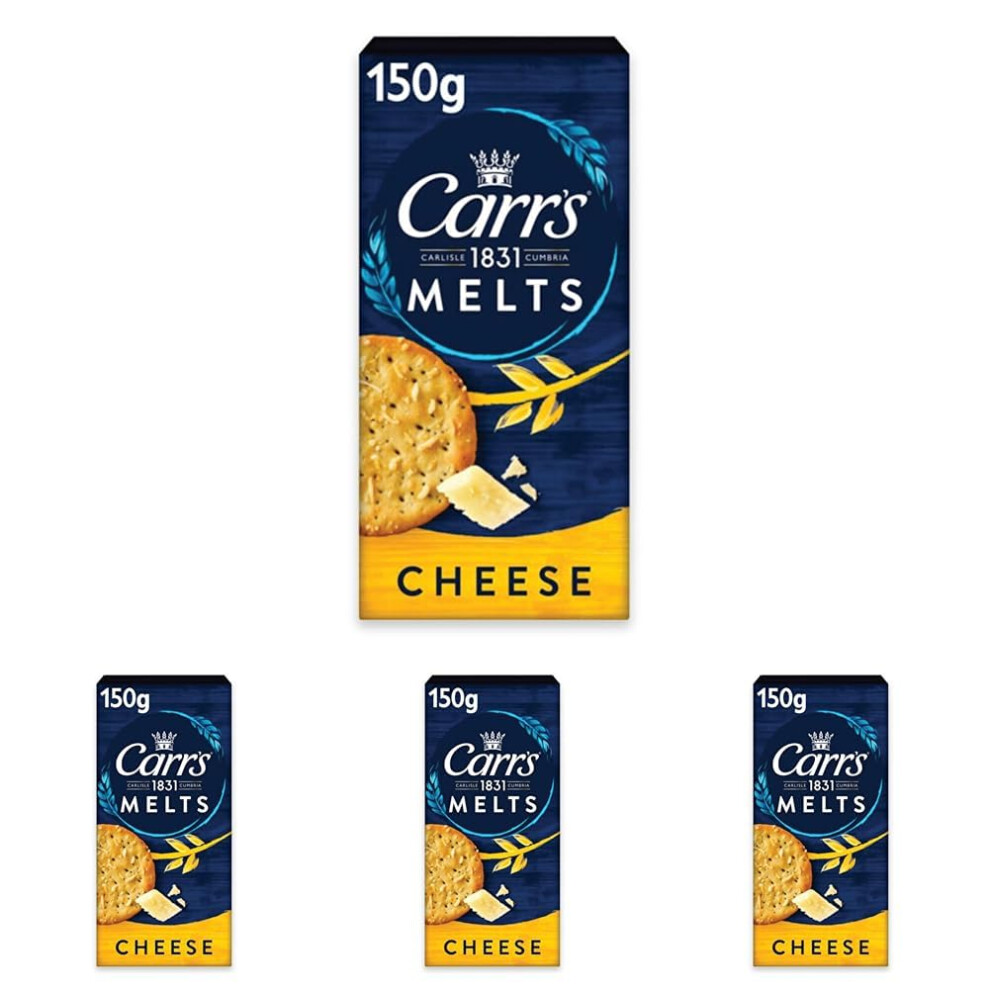 Carr's Melts Cheese Crackers 150 G Pack Of 4
