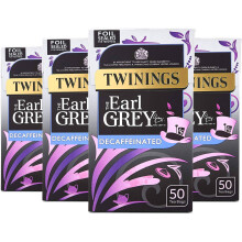 Twinings Decaffeinated Earl Grey Tea 200 Tea Bags Multipack of 4 x 50 Tea B