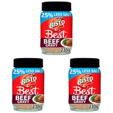 Bisto Best Reduced Salt Beef Gravy Granules Made with Real Meat Juice 230 g