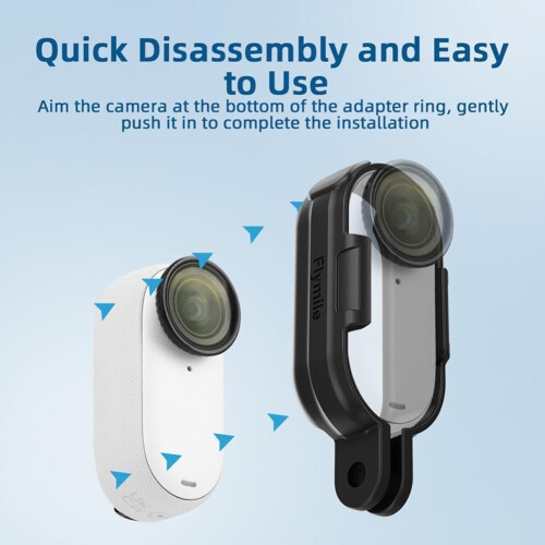 Insta360 Accessories Frame Shell Case 1/4 Inch Tripod Adapter Mount Long 1