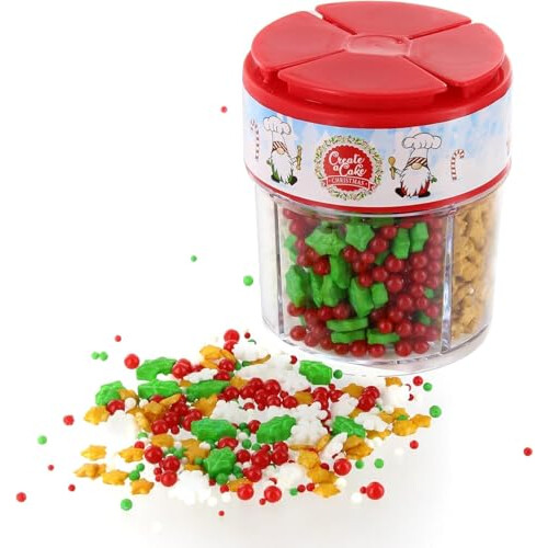 Create A Cake Christmas Sprinkle Mix  4 Different Magical Cake Decoration S 1