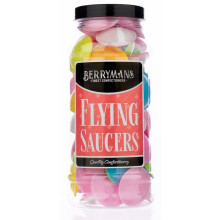 Original Flying Saucer Sweets Flying Saucers Retro Sweets Gift Jar By Berry