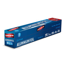 Caterserve Premium 18 Micron Food Service Catering Aluminium Foil Roll, 30cm x 50m