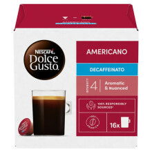 NESCAFE DOLCE GUSTO Americano Decaf Coffee Pods Total 48 Servings