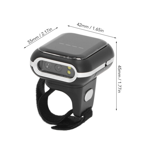 Wearable Finger Barcode Scanner 2.4G Wireless Bluetooth 2D Code Reader 1