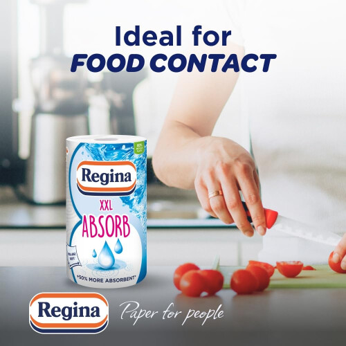 Regina Regina XXL Absorb Kitchen Roll  6 Rolls  75 Extra Large Sheets per Roll 2 L 2