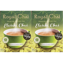 Royal Chai  Elaichi Chai Unsweetened  10 Single Serving Sachets  Premium In