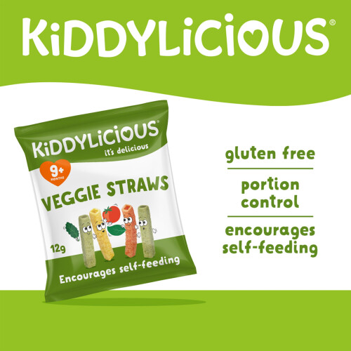 Kiddylicious Veggie Straws Box  Delicious Snacks for Kids  Suitable for 9 M 2