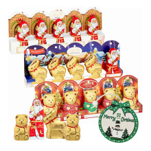 Christmas Lindt Chocolates for Stocking Fillers Pack of 3 x 50g Santa Slei