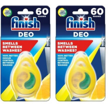 Finish Dishwasher Freshener Lemon 2 pack Eliminates Odour Clean and Fresh S