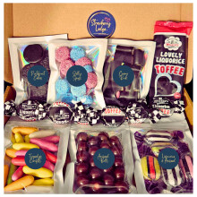 Liquorice Sweets Gift Box | Liquorice Torpedoes, Pontefract Cakes, Aniseed Balls, Jelly Spogs, Cream Rock, Licorice & Aniseed Sweets, Toffees & Bar |