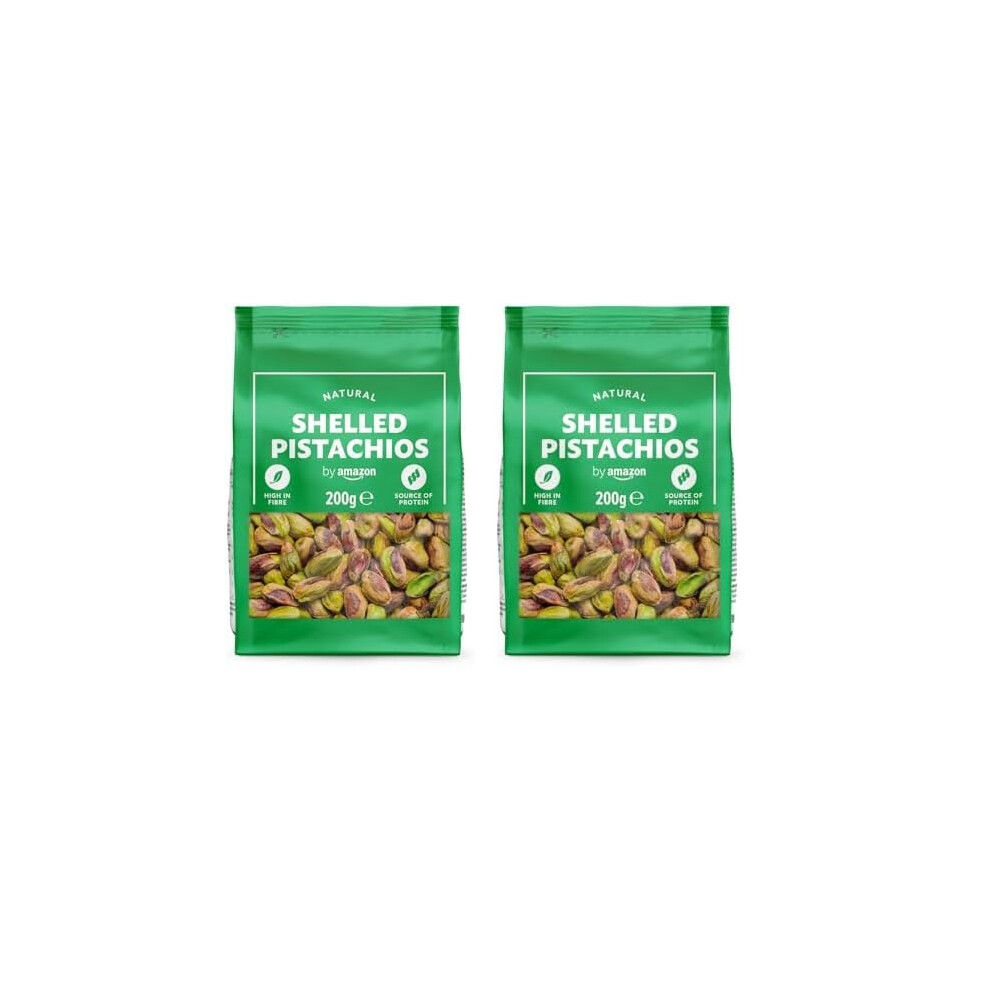 By Amazon Shelled Pistachios, 200 G (Pack