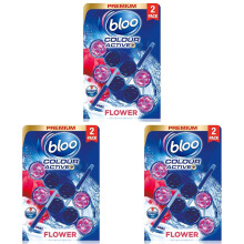 Bloo Colour Active Toilet Rim Block Fresh Flowers with AntiLimescale Cleani