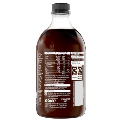 Nescafe Nescafé Iced Coffee Espresso Concentrated Unsweetened 500ml 1