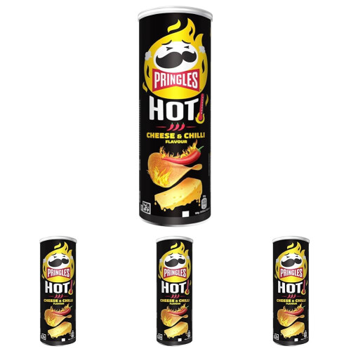 Pringles Pringles Hot Cheese and Chilli 160 g Pack of 4