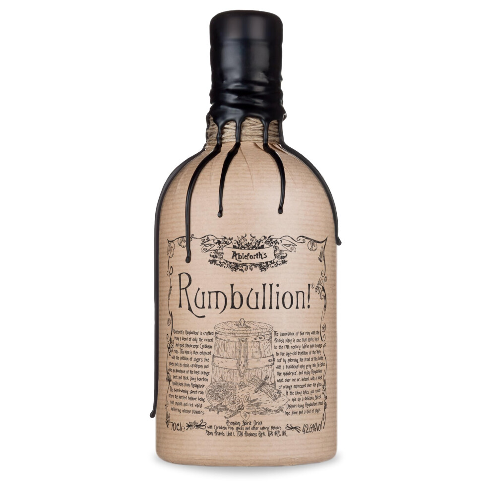 Ableforth's Rumbullion 70Cl 426 Abv Spiced Rum With Cinnamon And Sweet Vanilla Orange