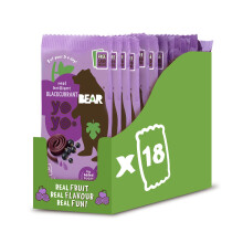 BEAR Blackcurrant Yoyos Dried Fruit Rolls Healthy Vegan 20g 18 packs