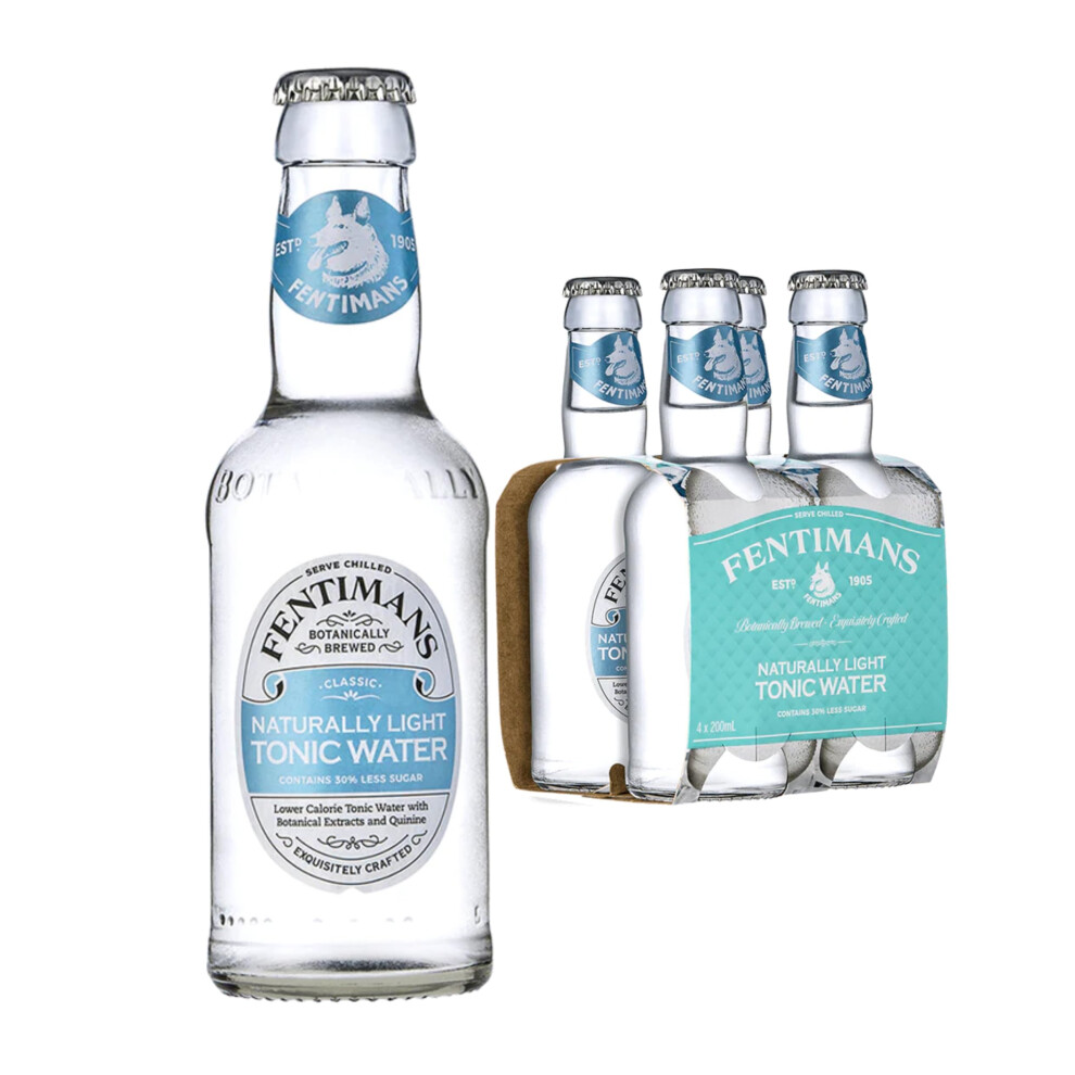 Fentimans Naturally Tonic Water Botanically Brewed Water Infused Wi Light