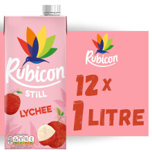 Rubicon Still Lychee Juice  Made with Real Handpicked Fruit Lychee  Bold an