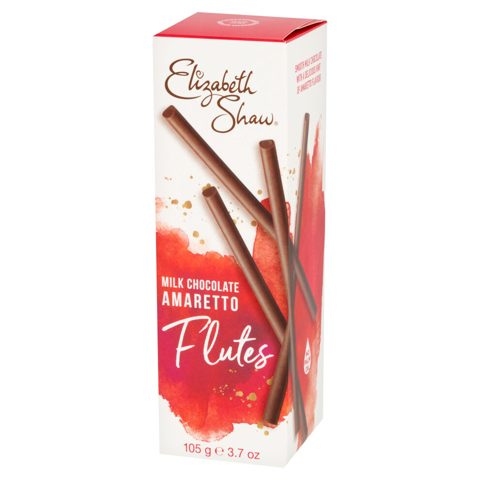 Elizabeth Shaw Milk Chocolate And Amaretto Flutes 105G – Smooth Milk Chocol