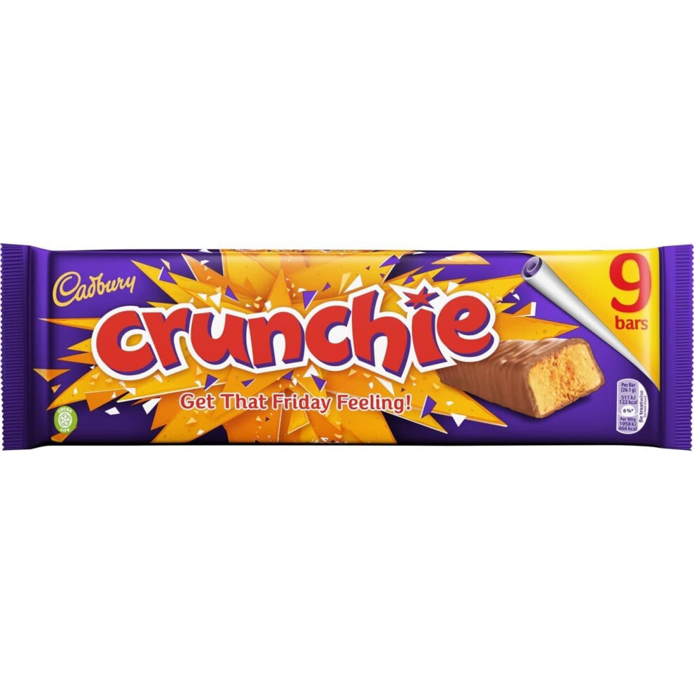 Cadbury Crunchie Chocolate Bar Honeycomb Centre Covered In Milk Chocolate M