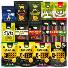 Serious Pig Serious Snack Selection Box with Cheese Salami and Pickles 21 P