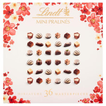 Lindt Mini Pralines Spring 36 Miniature Milk Dark and White Chocolate Box