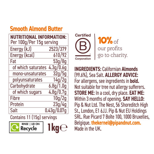 Pip & Nut - Smooth Almond Butter 1