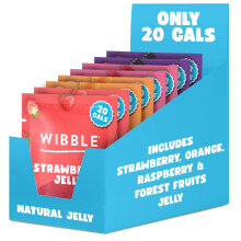Wibble Natural Crystals 8 pack Variety Pack Quick Set Low Sugar PlantBased