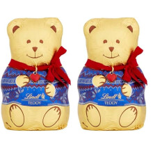 Lindt Teddy Christmas Red and Blue Jumper Hollow Figure Large 200g Pack of