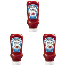 Heinz Tomato Ketchup 50 less sugar and salt 800 ml Pack of 3