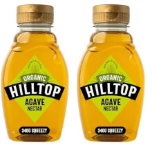 Hilltop Agave Nectar  Organic  Squeezy Bottle  330g Pack of 2