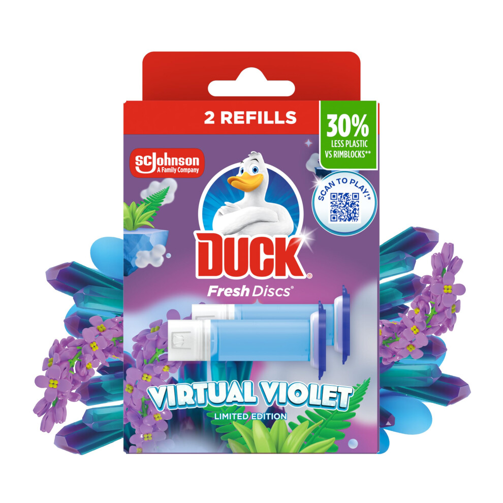 Duck Fresh Discs Toilet Cleaner Refill Twin Pack Fights Stains That Harbour