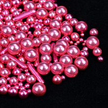 Twisweet Rose Gold Pearl Rods Sprinkles Edible Sugar Pearls for Cake Decora