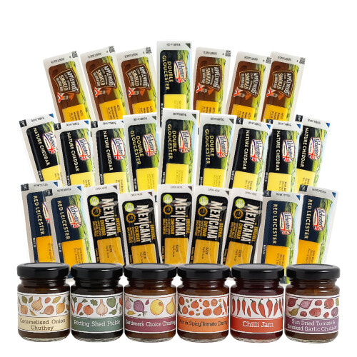 Luxury Cheese  Chutneys Selection for Hamper  25 Individually Wrapped Chees