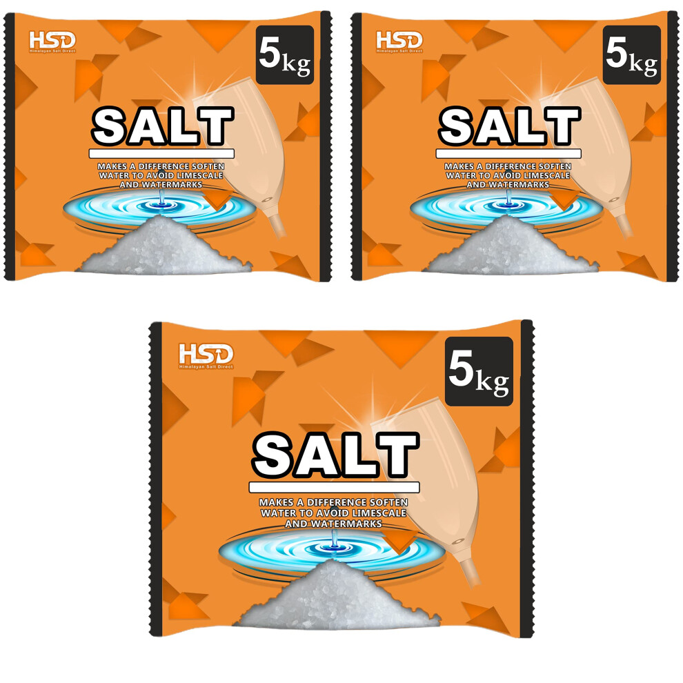 Hsd Himalayan Salt Direct Dishwasher Salt 5Kg Powerful Dishwasher Salt Softener Salt For Laundry Kitc