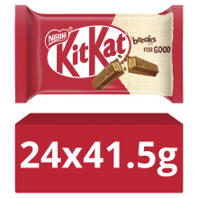 KitKat 4Finger Milk Chocolate Biscuit Bar 24x 415g Bars Chocolate Multipa