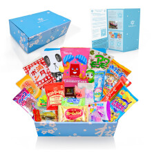 Japanese Snacks & Candy Box w/English Pamphlet 20 Pieces Dagashi, Sweets, Snacks, Candy, Gum