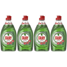 Fairy Platinum Quickwash Washing Up Liquid Original 383ml 4 Pack