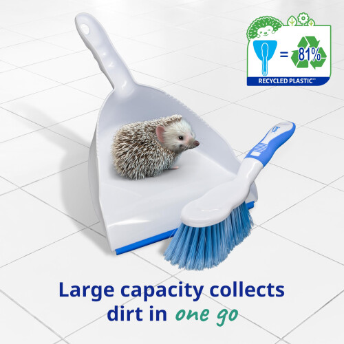 Spontex Dustpan  Brush Set  Large Capacity Dustpan  Durable Bristles  EasyS 2