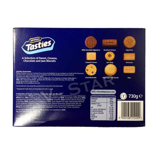 Mcvities Tasties Biscuits Selection 730g 1