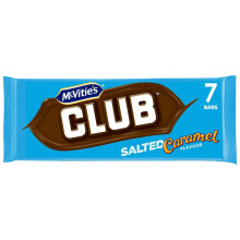 McVities Club Salted Caramel Biscuit Bars 7x23g