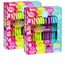 Assorted Flavour Candy Canes 24 Pieces 260g Stocking Filler Christmas Swe