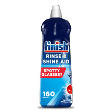 Finish, Dishwasher Rinse Aid, Fresh Rinse & Shine Cleaner, 800ml, Ultimate Clean & Diamond Shine, Glass Protection, Spot Prevention, Better Drying vs