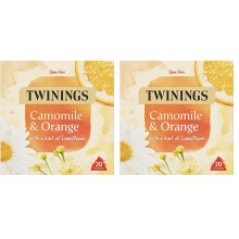 Twinings Camomile and Orange Herbal Tea bags 20 Tea bags Pack of 2